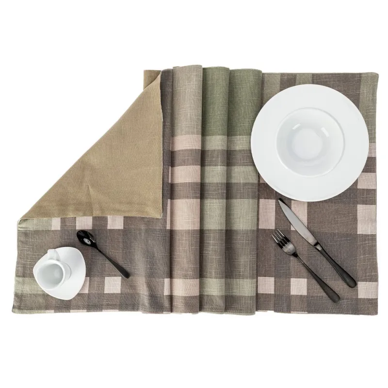 GITTE STRISCIA DOUBLE 50X140 100% COTONE VERDE Professionale