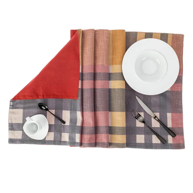 GITTE STRISCIA DOUBLE 50X140 100% COTONE BORDEAUX Compra Online