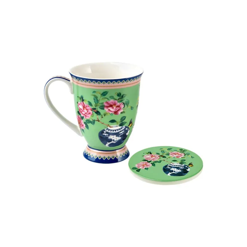 JARDIN MUG CON SOTTOTAZZA 300 ML CAMELIA Prezzo Scontato