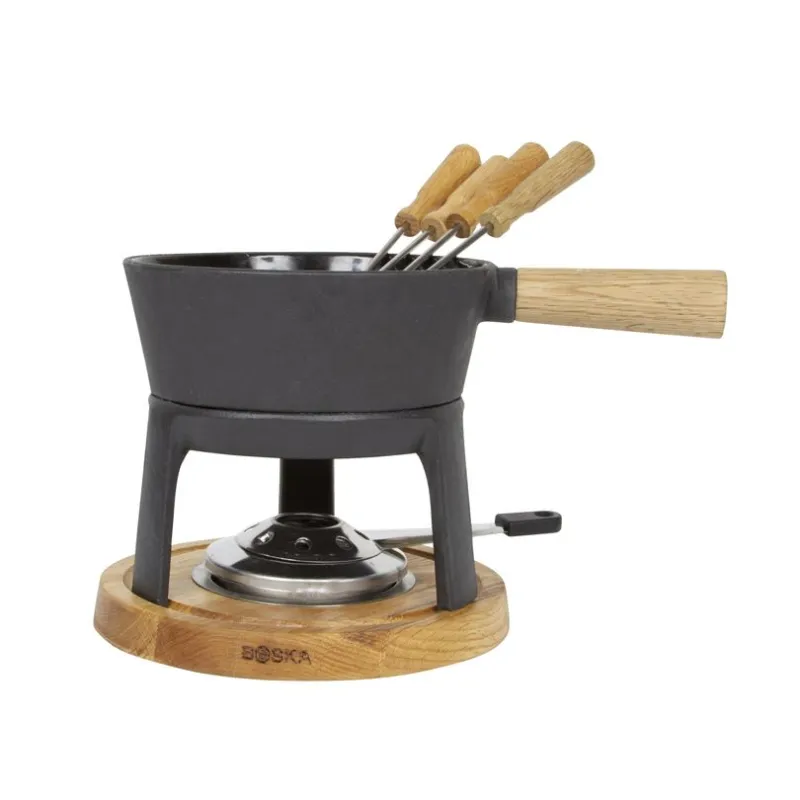 A Buon Prezzo SET FONDUTA IN GHISA PER FORMAGGIO PRO NERO