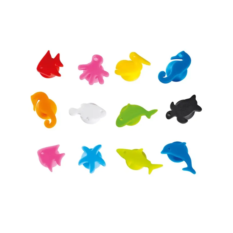 Spedizione Espresso SEGNABICCHIERI NAUTICO 12 PZ SILICONE