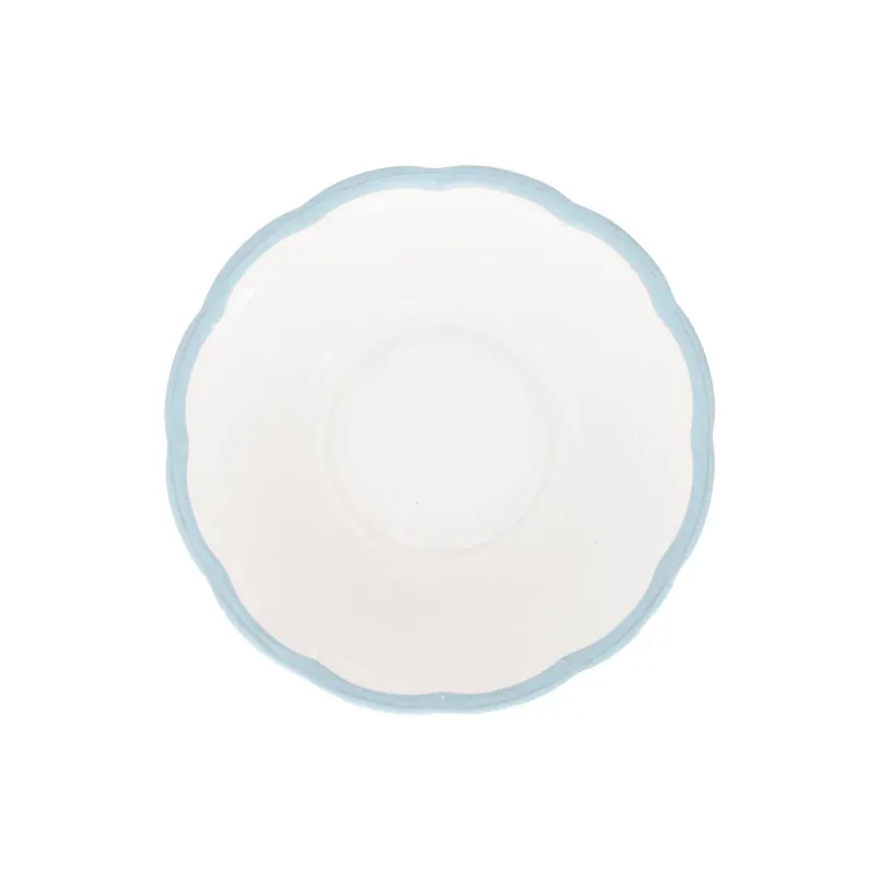 PETALO COPPETTA CM.16,8 BORDO AZZURRO Spedizione Espresso