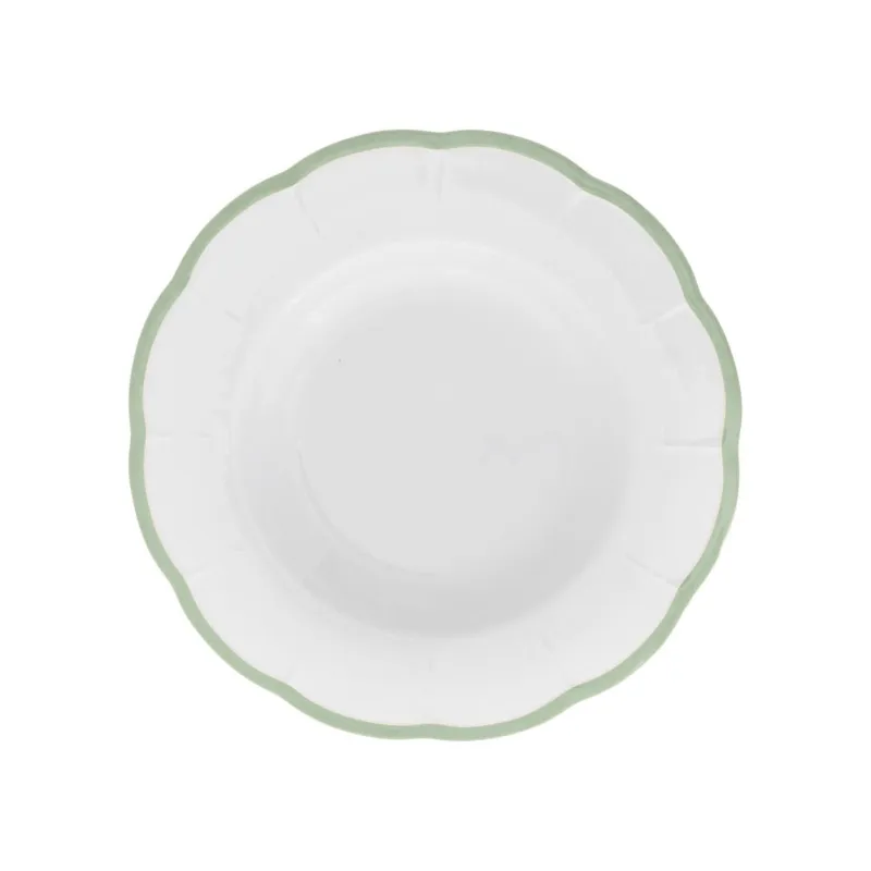 Saldi PETALO PIATTO FONDO CM.22,8 BORDO VERDE