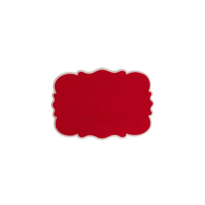 SMERLO SET 2 TOVAGLIETTE ROSSA 33X48 BORDO ROSA Must-Have