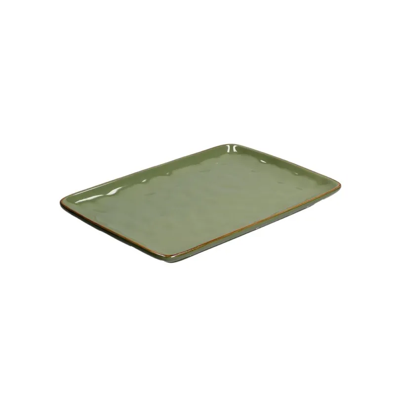 CONCERTO VERDE OLIVA PIATTO RETTANGOLARE 27X19 CM Pagamento Sicuro