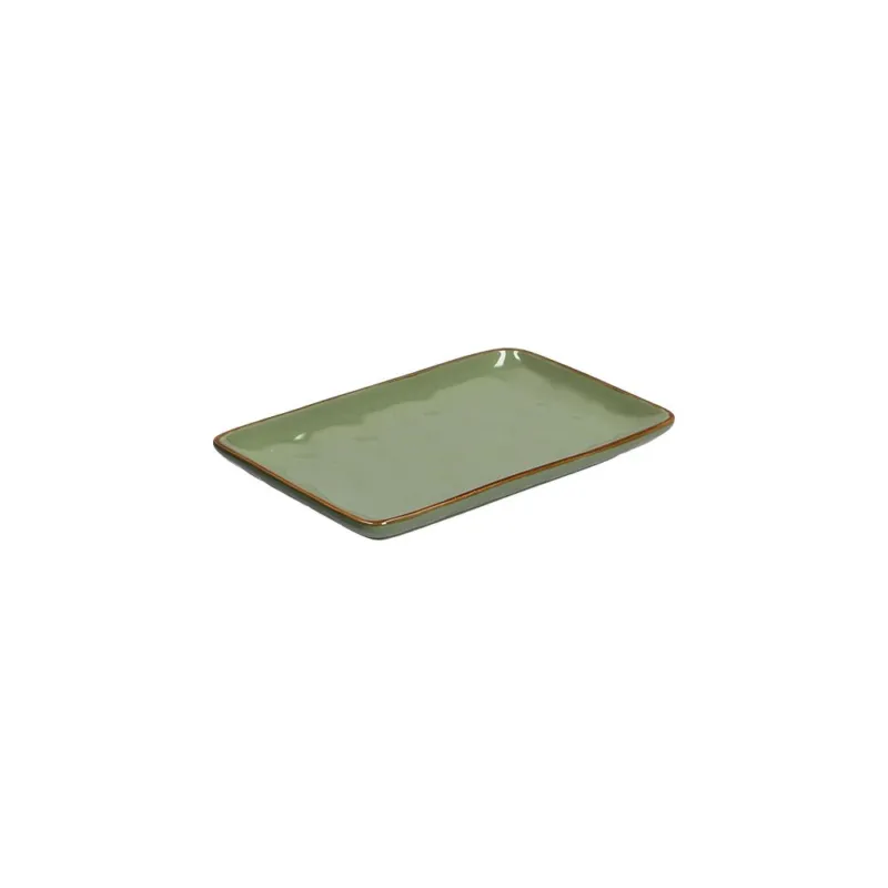 CONCERTO VERDE OLIVA PIATTO RETTANGOLARE 20X13 CM Offerta Speciale