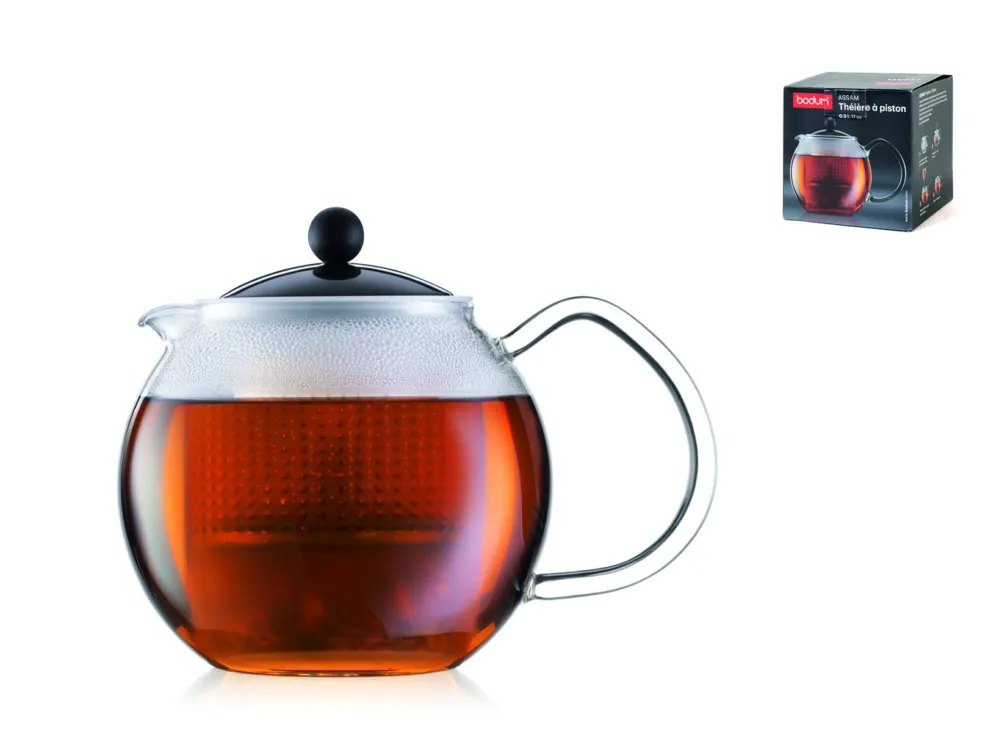 ASSAM TEIERA IN VETRO BOROSILICATO LT 0,5 Nuovo Arrivo