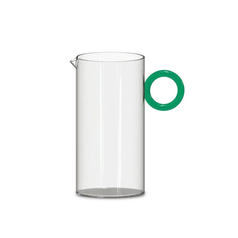 OLIMPIA CARAFFA IN VETRO BOROSILICATO VERDE Esclusivo