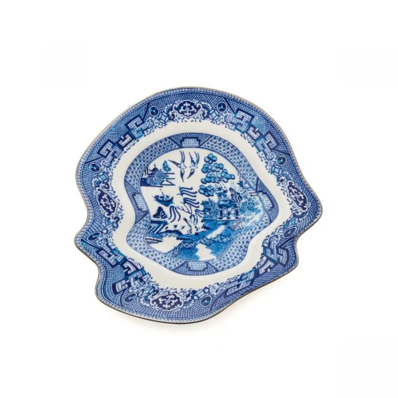 Compra Adesso CLASSIC ON ACID PIATTO DESSERT IN PORCELLANA CM.21,4 GLITCHY WILLOW