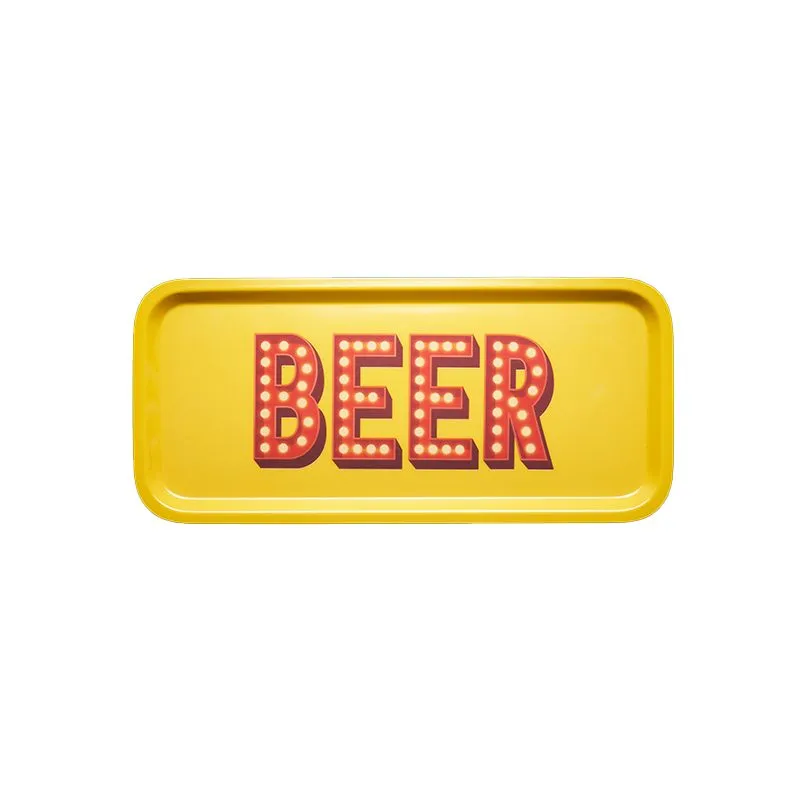 Subito Disponibile MELAMINE COLLECTION VASSOIO RETTANGOLARE 33X16 CM BEER