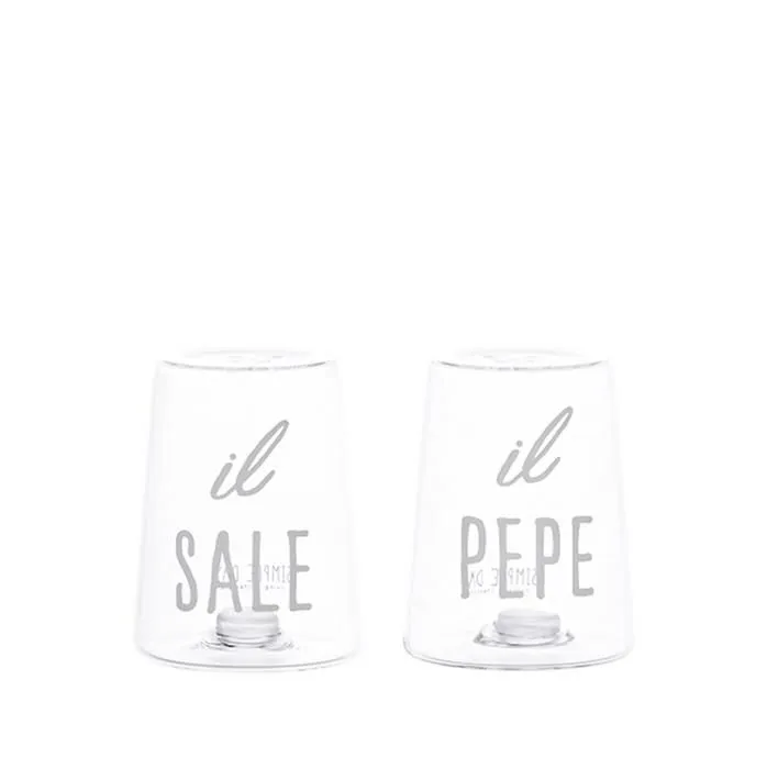 SET SALE E PEPE IN VETRO IL SALE IL PEPE Prezzo Ridotto