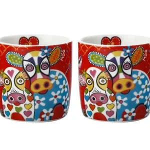 LOVE HEARTS SET 2 ESPRESSINI 100 ML HAPPY MOO DAY GB Nuovo Arrivo