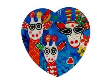 LOVE HEARTS SOTTOBICCHIERE 10 CM MR GEE FAMILY Occasione