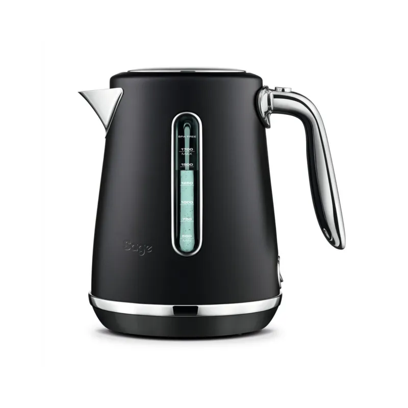 THE SOFT TOP LUXE KETTLE BOLLITORE INOX SPAZZOLATO NERO 1,7 L Nuovo Arrivo