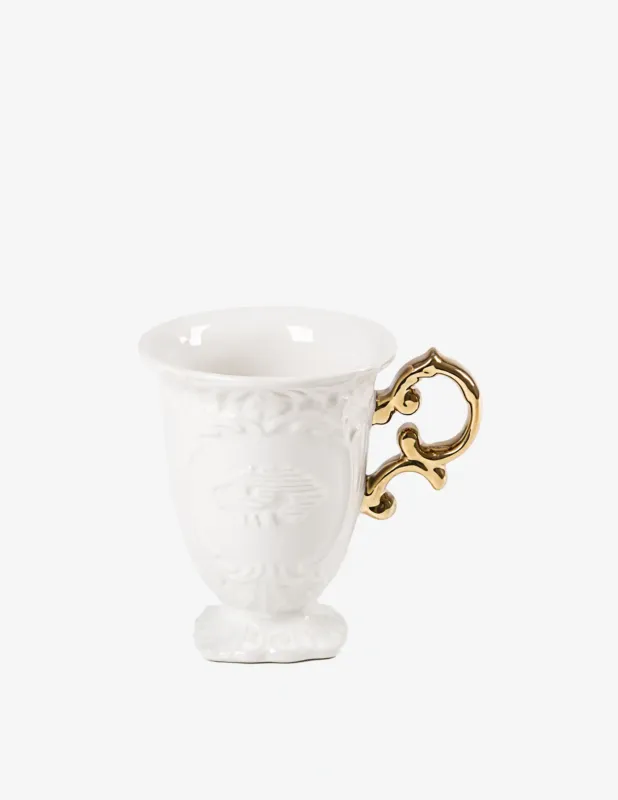 Nuova Collezione Seletti Tazza "I-Wares" Manico Oro - Multicolor