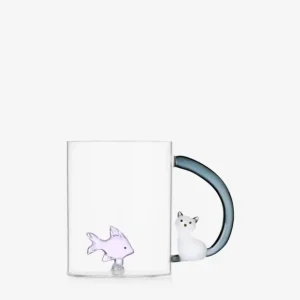 Prezzo Conveniente Ichendorf Tabby Cat Mug Pesce Rosa&Gatto