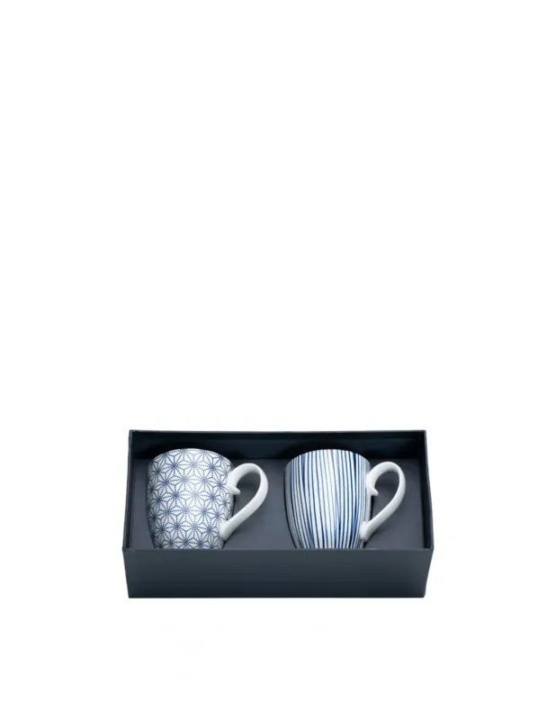 Must-Have TOKYO design studio Mug Set 2 Pezzi Nippon Blue