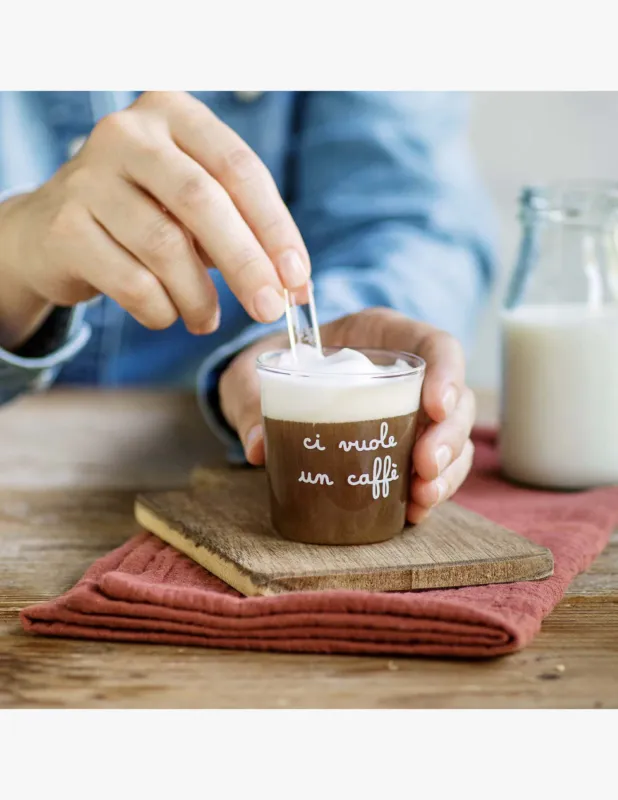 Solo Oggi Simple Day Bicchierini Espresso Ci Vuole Un Caffè Set 4 Pz