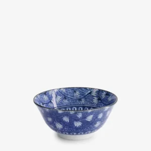 Compra Online TOKYO design studio Hana Blue Mixed Bowls Ciotola 550Ml Tsuta Karakusa