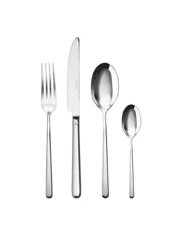 Sambonet Servizio 24 Pz Monoblocco Linear - Acciaio Inox Prezzo Ridotto