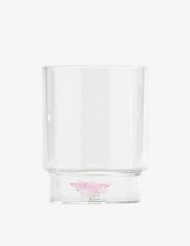 Zafferano Teca Spring Bicchiere Farfalla Rosa Set 4pz Prezzo Scontato