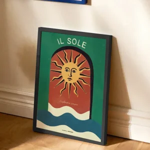 Santomanifesto Tarocchi Il Sole Poster Con Cornice Saldi