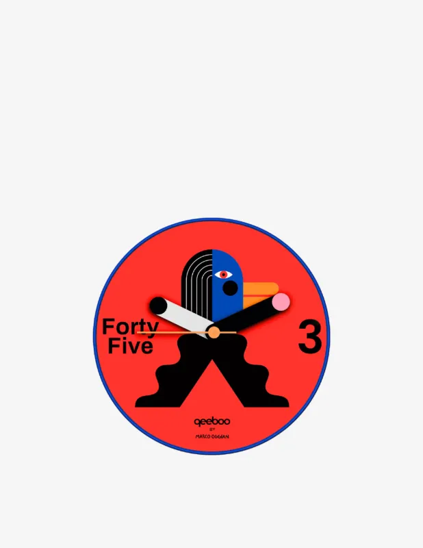 Qeeboo Joe Quack Wall Clock Occasione