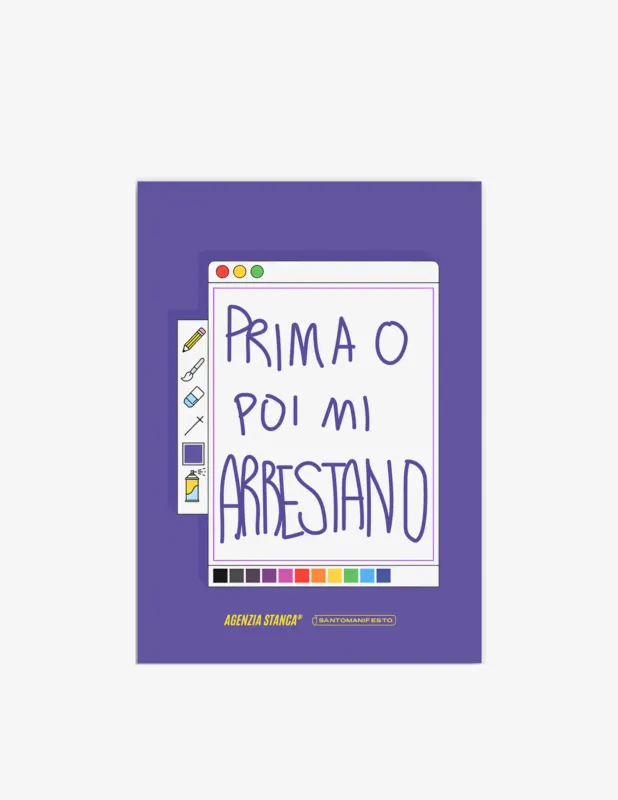 Santomanifesto Poster Prima O Poi Mi Arrestano Promo Stagionale