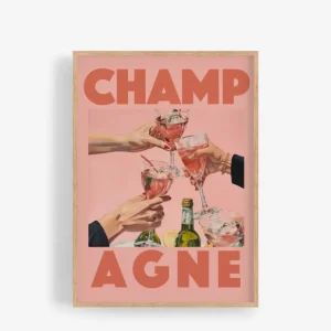 Kapolab Champagne Vintage Poster Promo Stagionale