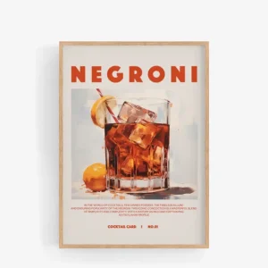 Kapolab Negroni Vintage Poster Compra Adesso
