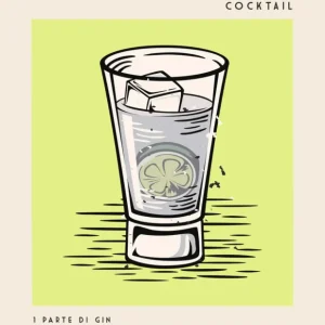 Spedizione Espresso Kapolab Gin Tonic Cocktail Poster