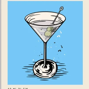 Kapolab Martini Cocktail Poster Ordina Subito