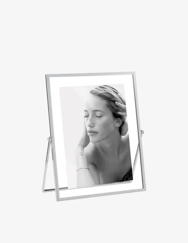 Mascagni Portafoto 10X15 In Metallo Lucido Con Doppi Vetri Offerta Limitata