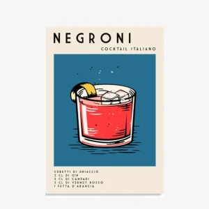 Kapolab Negroni Cocktail Poster Spedizione Espresso