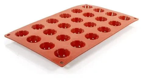 Stampo Pavoni Italia FR004 FORMAFLEX 24 Semisfere Rosso Saldi