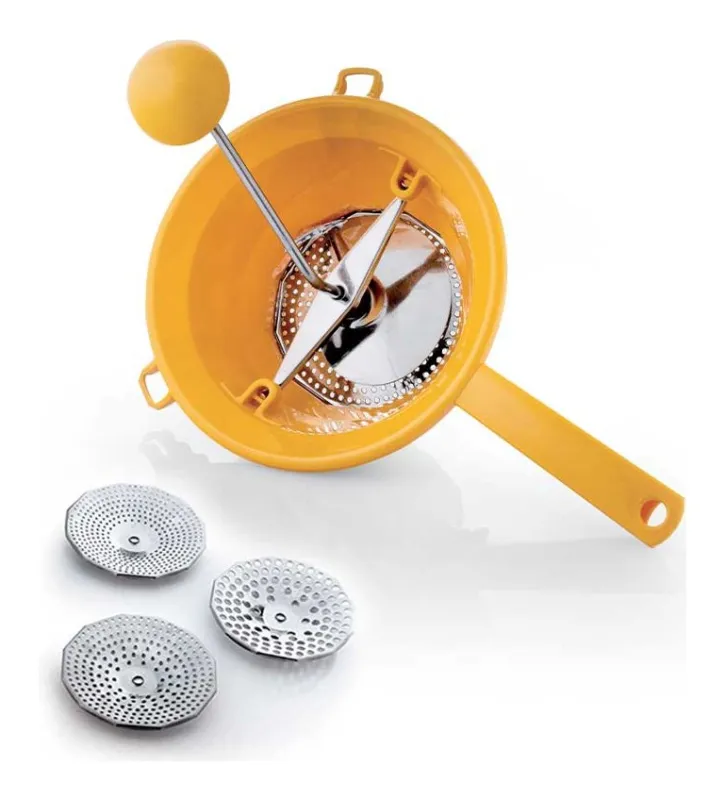 Prezzo Di Fabbrica Passa verdura Omac 390 Tilly 3 con 3 dischi Giallo