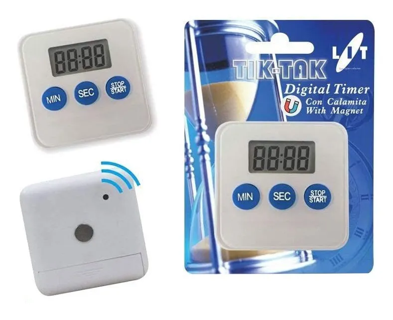 Timer cucina Lit Gas DIGITAL TIMER magnetico 0-60 min Bianco Soddisfatti O Rimborsati