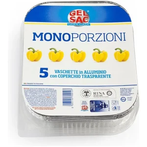 Set vaschette monouso Gel Sac 700127 Gr109 Monoporzione Offerta Limitata