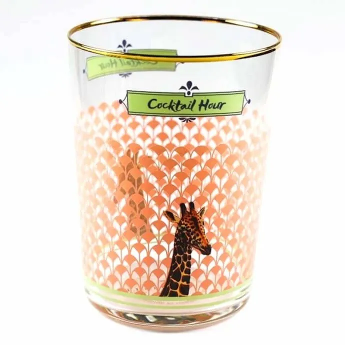 Novità Yvonne Ellen - Set 6 Bicchieri Bibita Giraffe A22131003