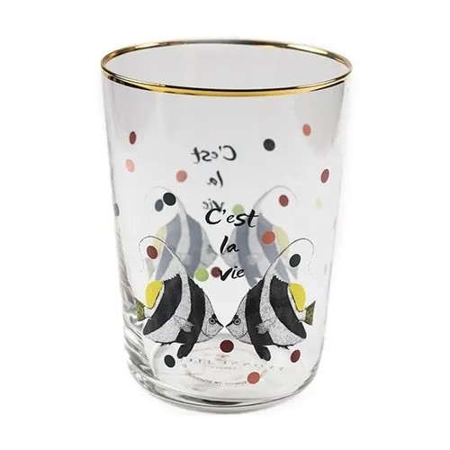 Economico Yvonne Ellen - Set 6 Bicchieri Bibita Kissing Fish A22131002