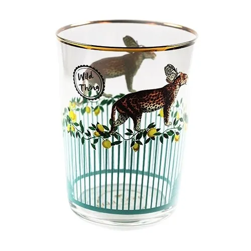 Offerta Limitata Yvonne Ellen - Set 6 Bicchieri Bibita Cheetah A22131001