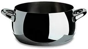 Alessi - Casseruola a due Manici Acciaio Mami SG101/24 Non Perdere