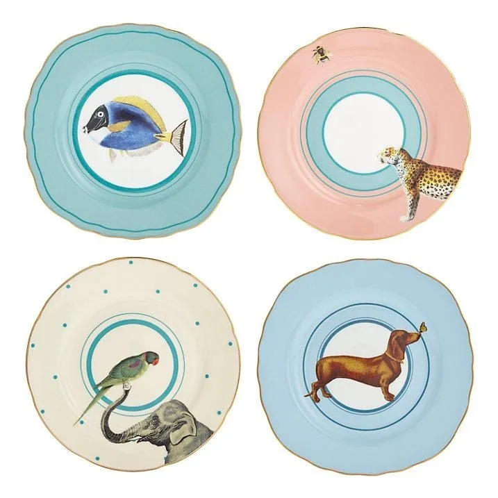 Yvonne Ellen - Set di piatti torta con animali Animal A22001008 Promozione Esclusiva