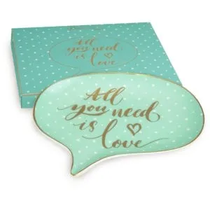 Baci Milano - Piatto Chat Shine All You Need Is Love SCHA.SHI02 Prezzo Ridotto