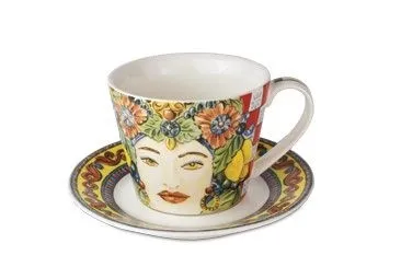 Bestseller Baci Milano - Set 2 tazze da caffè con piattino Baroque&Rock-Sicily BMCOF.BRM04