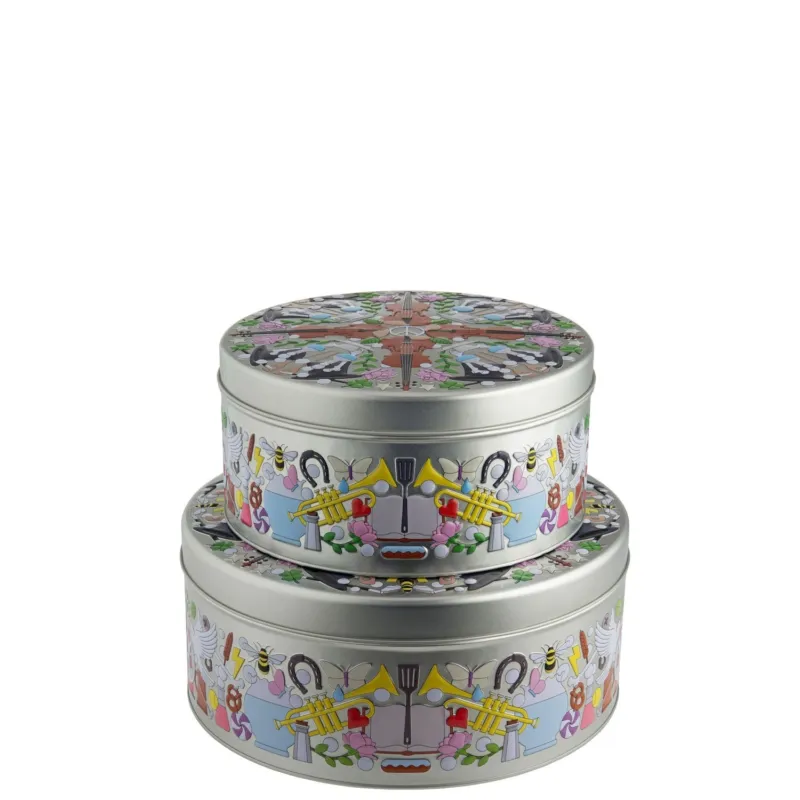 Alessi - Set 2 Scatole Garybaldi Tin SJ03S2 A Buon Prezzo