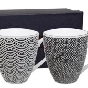 Tokyo Design Studio - Set 2 Mug Nippon Black Wave 8283 Novità