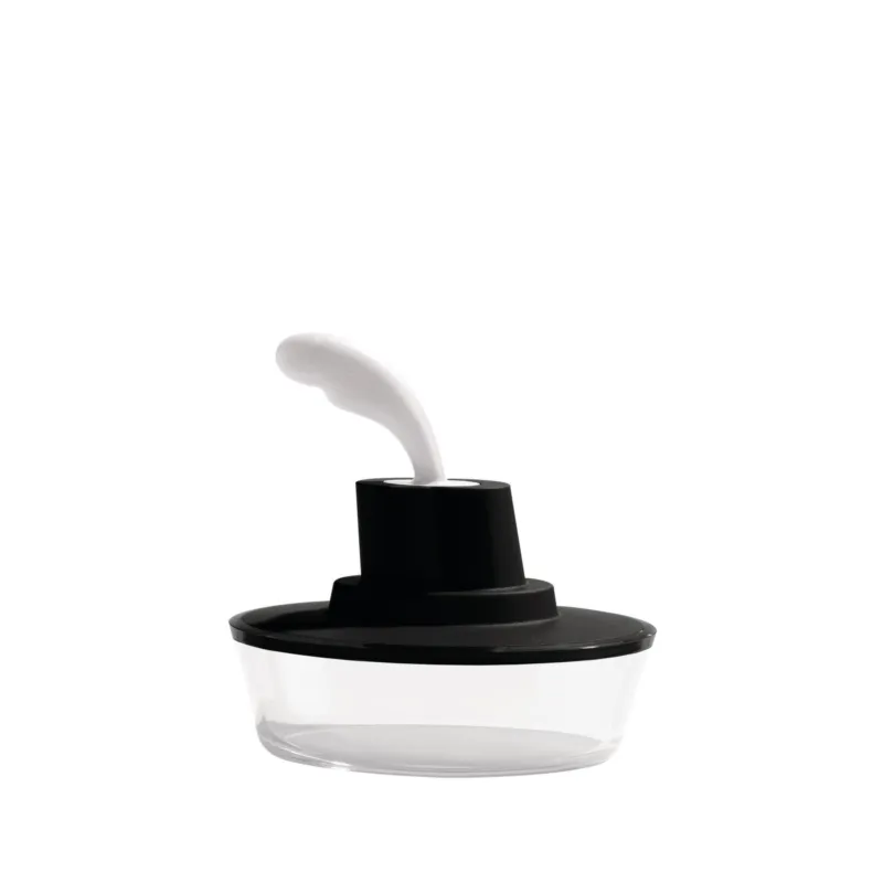 A Buon Prezzo Alessi - Contenitore con spatola Nero Ship Shape ASG13 B