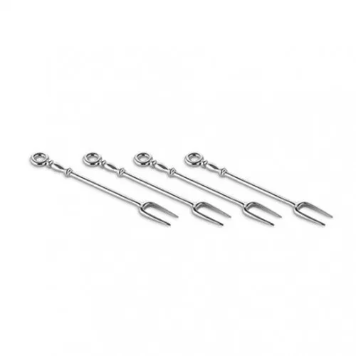 Alessi - Set di quattro forchettine per antipasti Acciaio Dressed MW48S4 Ultime Pezzi