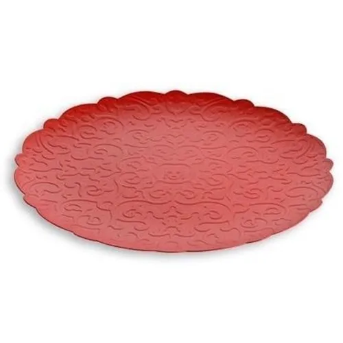 Popolare Alessi - Vassoio rotondo Rosso Dressed MW07 R